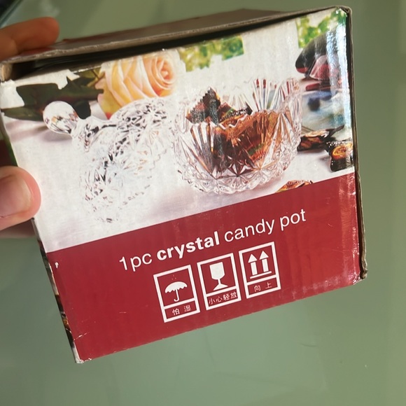 NWT 1pc Crystal Candy Pot - Picture 3 of 3